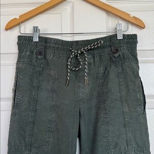 Anthropologie Green lyocell joggers